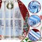 Christmas Curtains 83 x 81 Inch Winter Bedroom Window Drapes Tree Xmas Curtains for Living Room Curtain for Farmhouse Bathroom Kitchen Village(Classic)